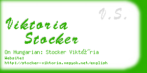 viktoria stocker business card